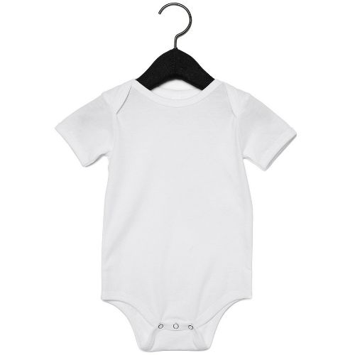 Bella Canvas Baby Jersey Short Sleeve One Piece White